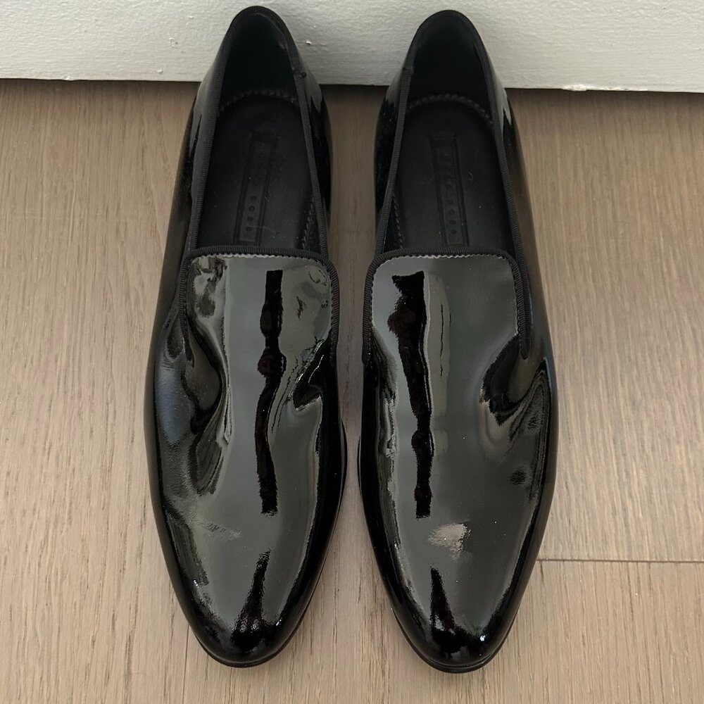 Hugo Boss - Black, Patent Leather Slipper